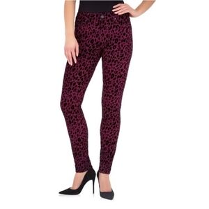 JORDACHE VELVET LEOPARD PRINT JEANS NWOT!